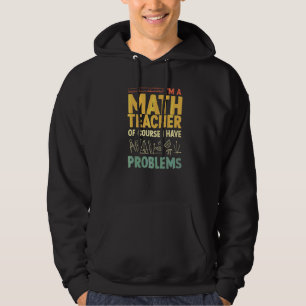 Math Teacher Men Women Statistics Algebra Mathemat Hoodie