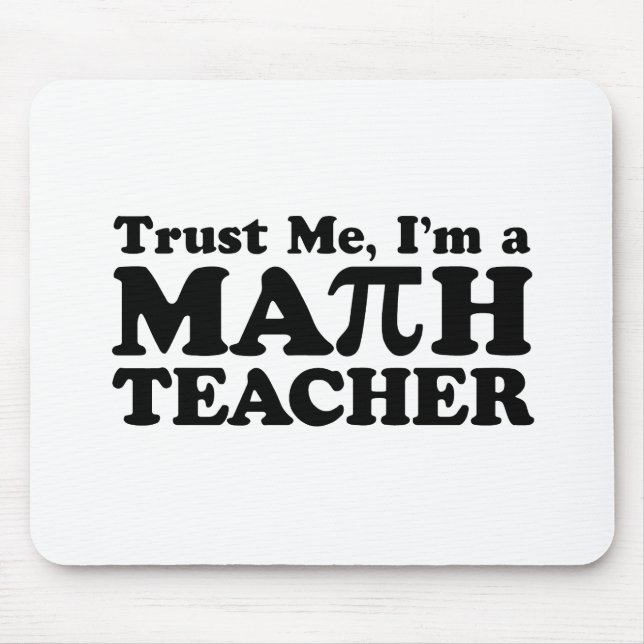 Math Teacher Mouse Pad (Front)