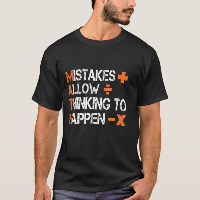 Math Teacher Nerdy Math Physics Joke Pun Math Funn T-Shirt (Front)