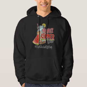 Math Teacher Off Duty Summer Break Sweet Summer Ti Hoodie