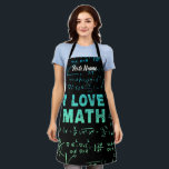 Math Teacher Or Mathematics Professor And Student Apron<br><div class="desc">Math design for math teacher and math student and all numbers friends. Math vintage artwork for math scientists and researchers at university and school for pupils and students. Math souvenir for algebra and fraction calculation retro friends. Math design for math teachers and math students for scientists and students who love...</div>