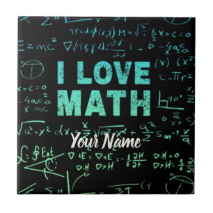 Math Teacher Or Mathematics Professor And Student Ceramic Tile