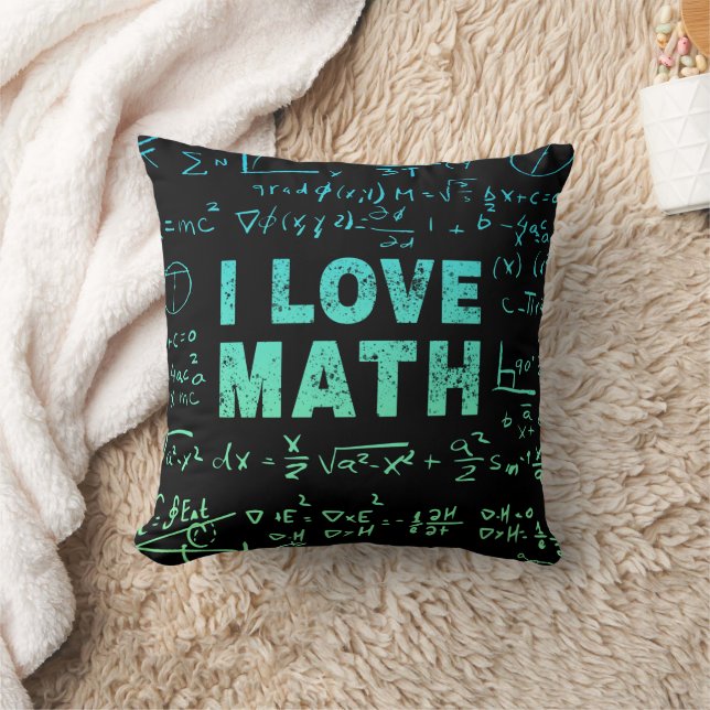Math Teacher Or Mathematics Professor And Student Cushion (Blanket)