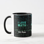Math Teacher Or Mathematics Professor And Student Mug<br><div class="desc">Math design for math teacher and math student and all numbers friends. Math vintage artwork for math scientists and researchers at university and school for pupils and students. Math souvenir for algebra and fraction calculation retro friends. Math design for math teachers and math students for scientists and students who love...</div>