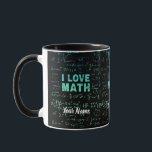 Math Teacher Or Mathematics Professor And Student Mug<br><div class="desc">Math design for math teacher and math student and all numbers friends. Math vintage artwork for math scientists and researchers at university and school for pupils and students. Math souvenir for algebra and fraction calculation retro friends. Math design for math teachers and math students for scientists and students who love...</div>