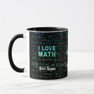 Math Teacher Or Mathematics Professor And Student Mug