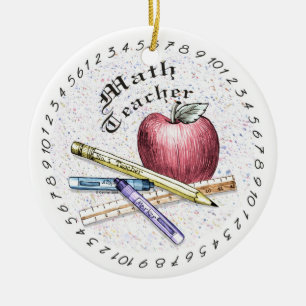 Math Teacher Ornament