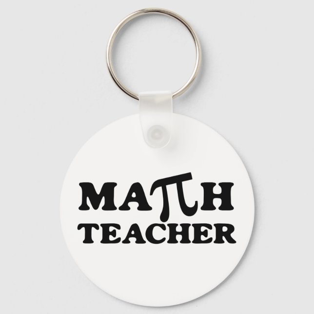 Math Teacher PI Key Ring (Front)