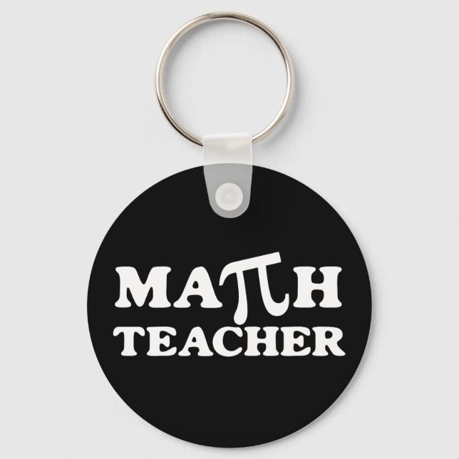 Math Teacher PI Key Ring (Front)