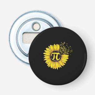 Math Teacher Pi Number Sunflower Bottle Opener