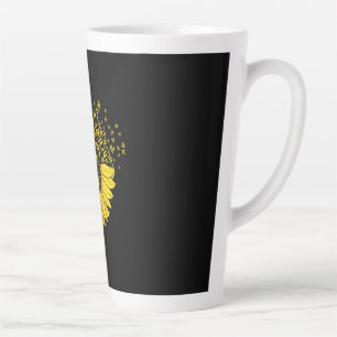 Math Teacher Pi Number Sunflower Latte Mug