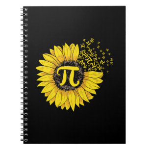 Math Teacher Pi Number Sunflower Notebook