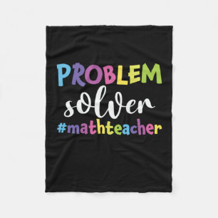 Math Teacher Problem Solver Fleece Blanket