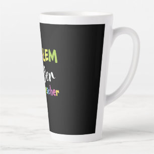 Math Teacher Problem Solver Latte Mug