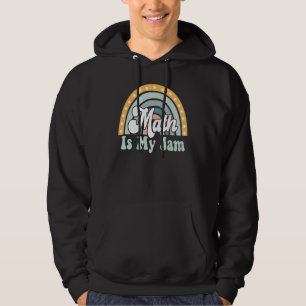 Math Teacher Rainbow Leopard Math Is My Jam Rainbo Hoodie