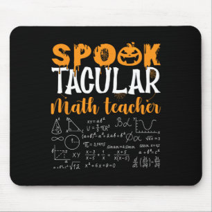 Math Teacher Scary Math Lover Mathematics Hallowee Mouse Pad