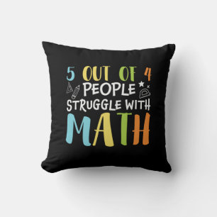 Math Teacher Struggle With Math Cushion