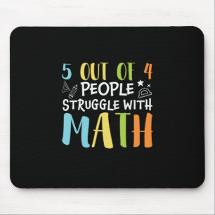 Math Teacher Struggle With Math Mouse Pad