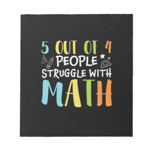Math Teacher Struggle With Math Notepad
