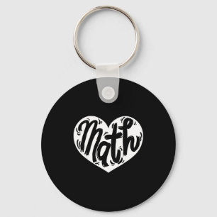 Math Teacher Student Love Valentine's Day  Key Ring