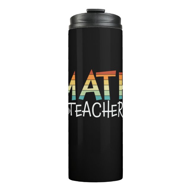 Math Teacher Thermal Tumbler (Front)