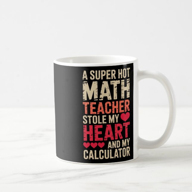 Math Teacher Valentine's Day Algebra Calculus Love Coffee Mug (Right)