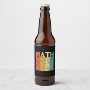 Math Teacher Vintage Math Definition Beer Bottle Label
