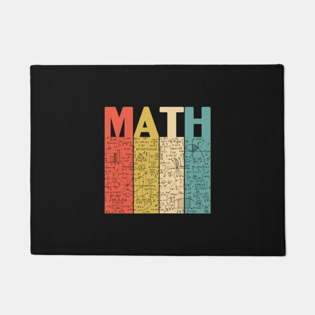 Math Teacher Vintage Math Definition Doormat (Front)