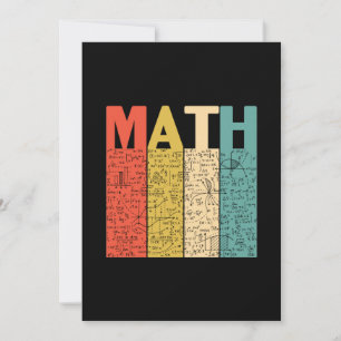 Math Teacher Vintage Math Definition Holiday Card