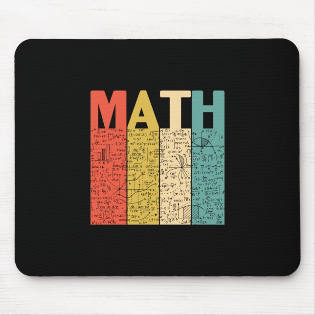 Math Teacher Vintage Math Definition Mouse Pad (Front)
