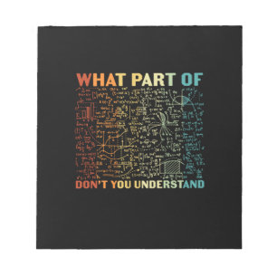 Math Teacher What Part Of Math Notepad