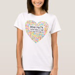 Math Teacher's Funny Numeric Heart Classroom T-Shirt<br><div class="desc">Funny math teacher's numeric heart t-shirt. Makes a great gift for any student or teacher. Visit my shop for the entire funny t-shirt design collection and more.</div>