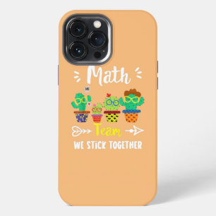 Math Team Funny School Cactus Crew Math Teacher iPhone 13 Pro Max Case