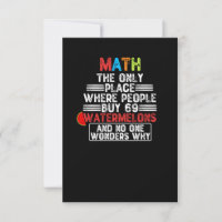 Math The Only Place Where People Buy - Funny Math