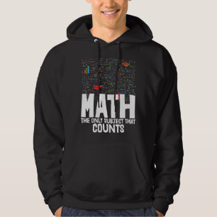 Math The Only Subject That Counts Toddler Mathleti Hoodie