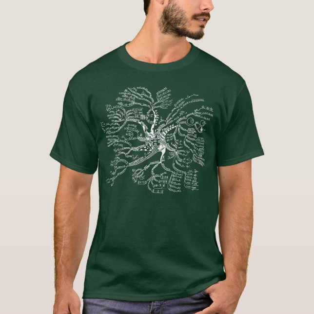 Math Tree T-Shirt DARK (Front)