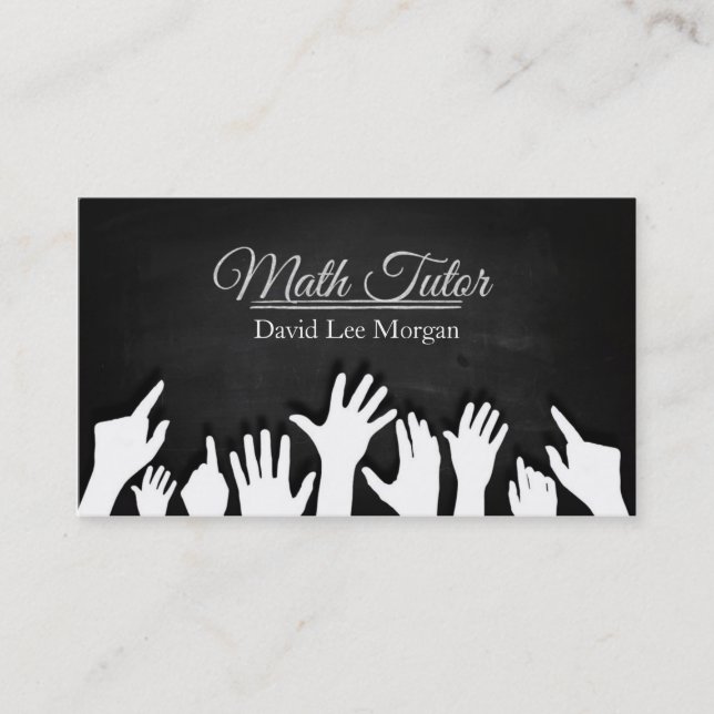 Math Tutor Business Card (Front)