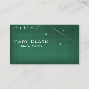 Math Tutor Business Card
