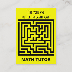 Math Tutor Business Card
