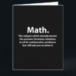 Math Typography Funny Math Greeting Card<br><div class="desc">Math Typography Funny Math Greeting Card designed by Nisha Prabhu. Celebrate the beauty of mathematics with this funny and quirky math typography greeting card! Featuring bold and playful numbers and symbols, this card is perfect for the math nerd in your life. Whether you're sending birthday wishes or just want to...</div>