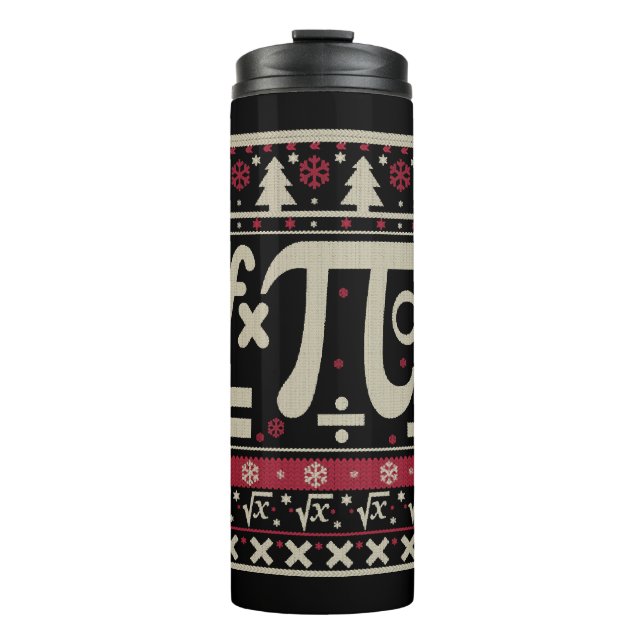 Math Ugly Christmas Thermal Tumbler (Front)