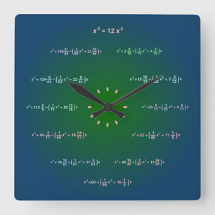 Math Wall Clock (AM-PM-Minutes)