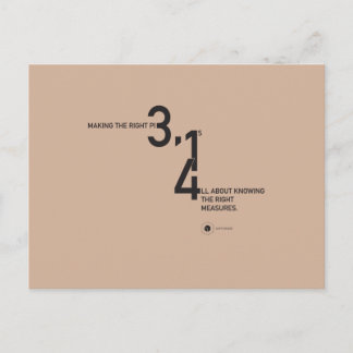 MATH WEAR — PIE ™ POSTCARD