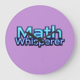Math Whispere Large Clock