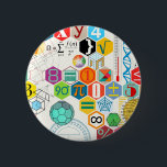 Math (white) 6 cm round badge<br><div class="desc">Button Template</div>