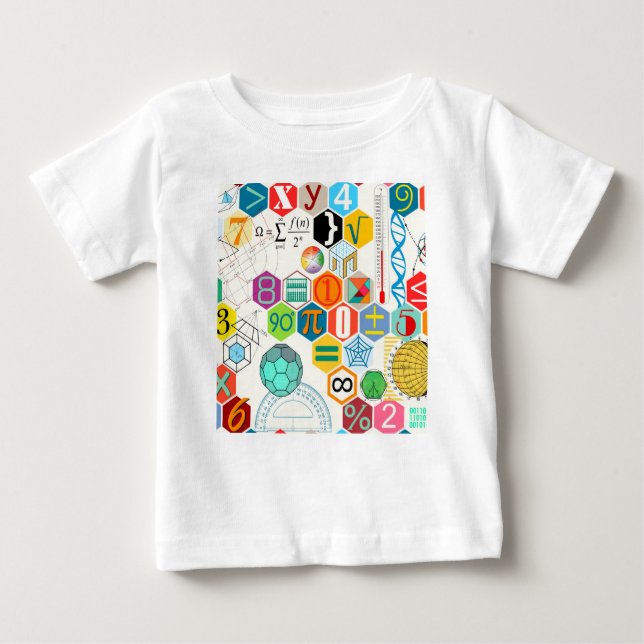 Math (white) baby T-Shirt (Front)