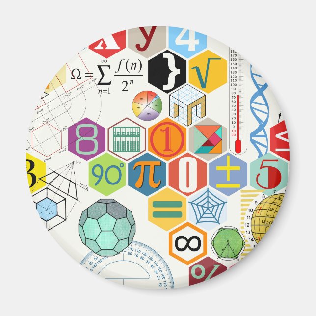 Math (white) magnet (Front)
