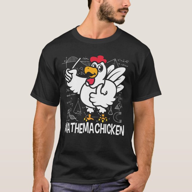 Mathemachicken - Funny Math T-Shirt (Front)