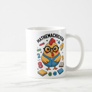 Mathemachicken Funny Math Teacher Chicken Pun Men Coffee Mug