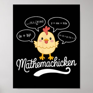 Mathemachicken Math Chicken Teacher Retire Mathema Poster